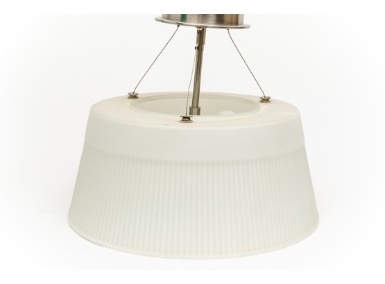 Good Quality White Ribbed Brushed Metal Ceiling Fixture