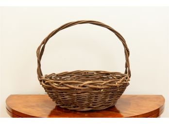 Vintage Woven Branch Basket
