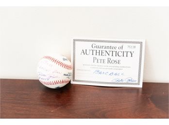 Authentic Baseball Signed By Pete Rose