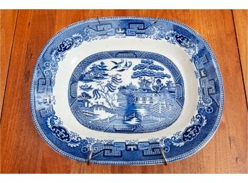 Barker Brothers Blue & White China Platter