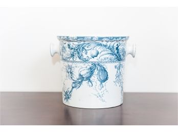 Antique Doulton Burslem English Porcelain Chamber Pot With Lid