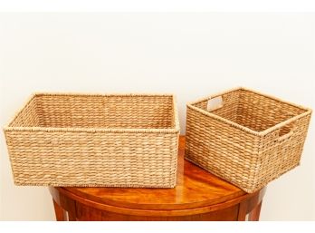 Natural Woven Storage Baskets