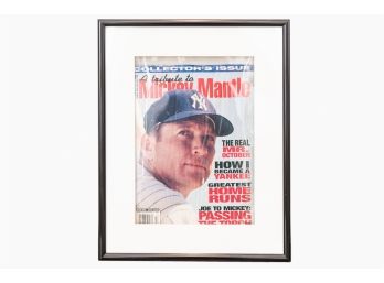 Framed Tribute To Mickey Mantle