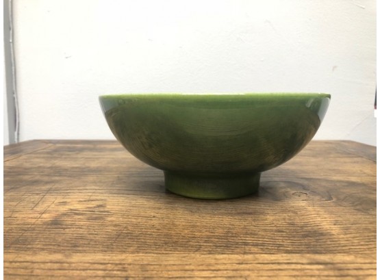 Vibrant Green Bowl By Haeger USA