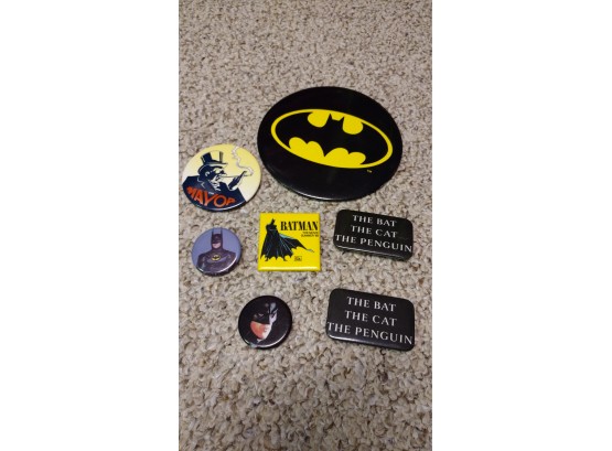 7 Batman Pins 1989 And 1990's