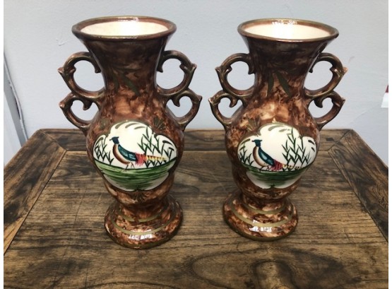 Nice Pair Of Vases By Thames Japan