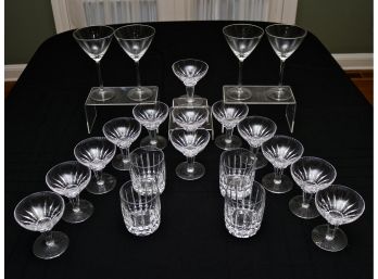 Set Of Assorted Crystal Barware