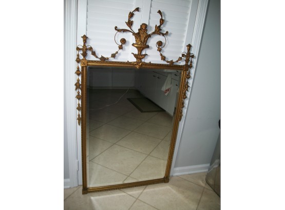 LARGE Stunning Antique Gold Gilt Mirror (From Park Avenue NYC Estate)  - So Beautiful & Delicate