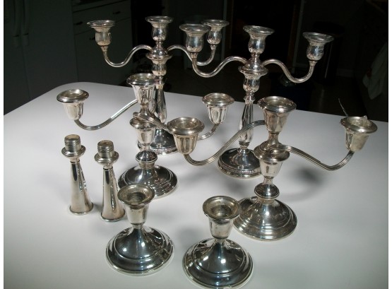 Beautiful Sterling Silver Candlestick Lot - 'Prelude' By International, Towle & Gorham- ALL STERLING SILVER