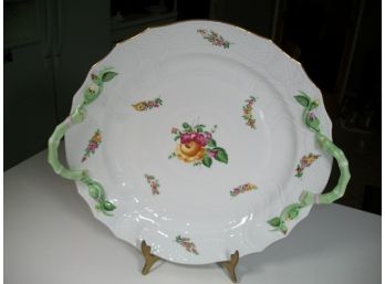 Absolutely Stunning Vintage HEREND / HUNGARY Huge Serving / Chop Plate/ Platter (All Hand Painted)