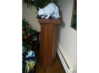 Modern Sculpture Pedestal / Rosewood ? - VERY High Quality / Turntable Top