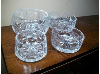 Group Lot Of WATERFORD Cut Crystal Bowls - Assorted Sizes & Patterns - ALL In Great Condition