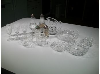 Fabulous Grouping Of  WATERFORD Cut Crystal - Fantastic Pieces - GREAT Assortment  - Great Condition