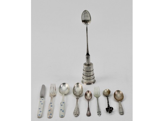 Assorted Sterling Silver Silverware And Measuring Spoon