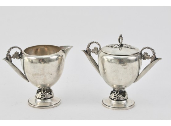 Fisher Sterling Silver Sugar And Creamer Set -  9.72 Troy Ou.