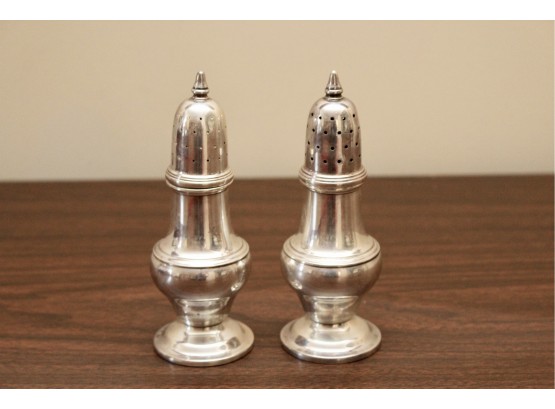 Sterling Silver Salt And Pepper Shakers (not Weighted)