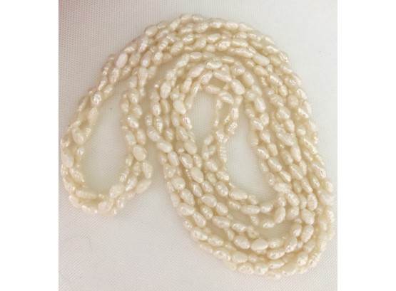Freshwater Seed Pearl Necklace 18' Drop Length Pullover (36' Total Length)