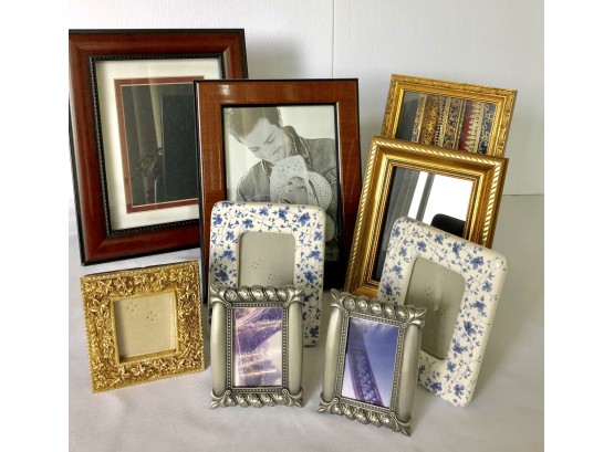 9 Assorted Picture Frames
