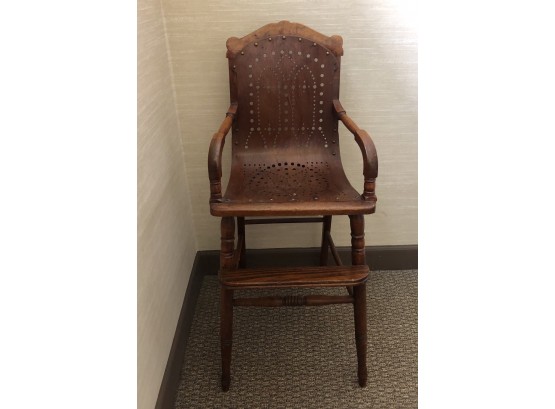 Antique Bentwood Seat High Chair
