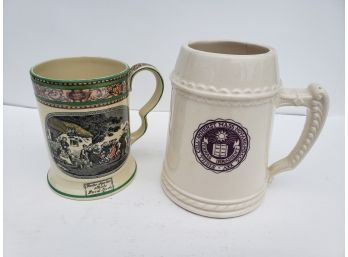 Adams Tunstall England And Amherst College Mugs