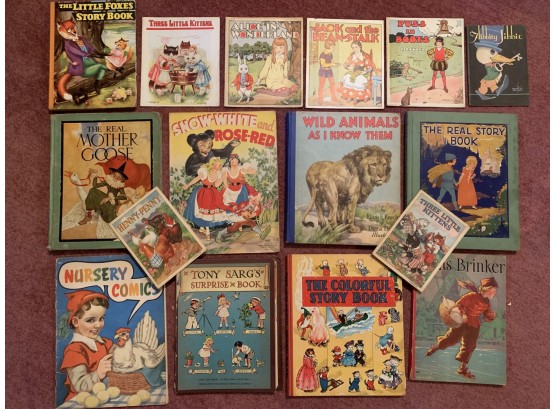 16 Antique Children’s Books From 1930's - 1940's