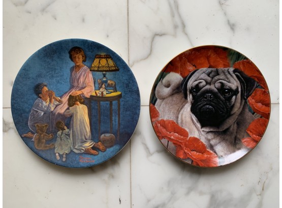 'Mother's Blessing' & 'Poppy Love' Decorative Plates From The Danbury Mint