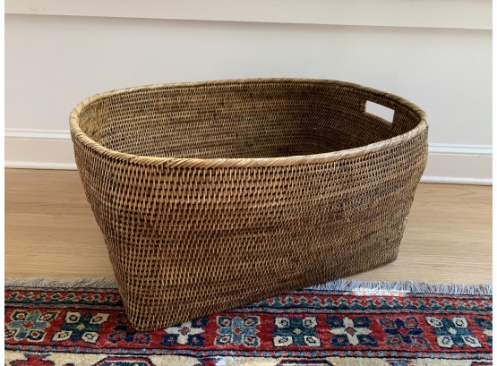 Oversized Woven Floor Basket
