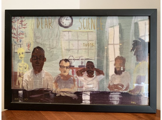 American Art Rock Band 'TV On The Radio' Framed & Signed Poster By Tunde Adebimpe