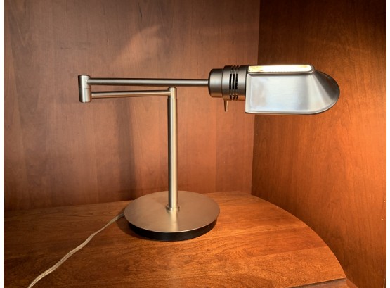 Brushed Chrome Dimmable Light Desk Lamp
