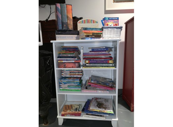 Bookshelf Full Of Children’s Books For Various Ages