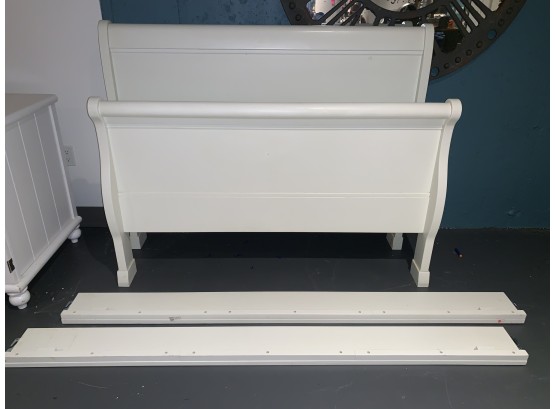 Pottery Barn White Sleigh Double Bed