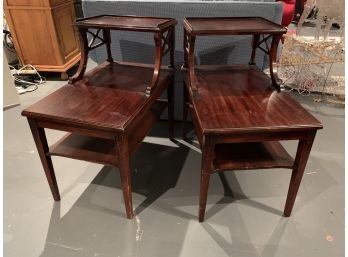 Pair Of Refinished Vintage Side Tables