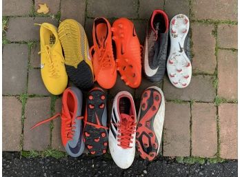 Five Pairs Of Soccer Cleats From Adidas & Nike (Sizes 6 - 7.5)