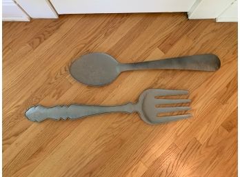 Oversized Spoon And Fork Wall Hangings