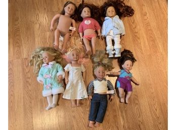 Seven Our Generation 18' Dolls Includes American Girl Doll Clothing