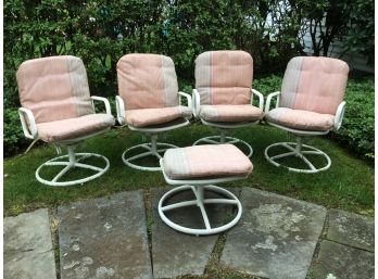 Vintage High Quality Samsonite Swivel,bounce Outdoor Chairs