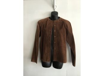 Brown Suede Women's Shirt /jacket
