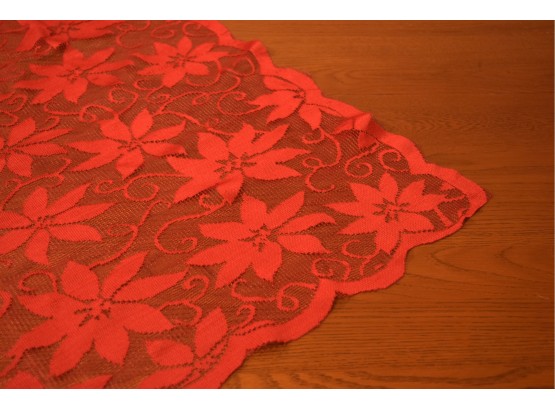 Poinsettia - Lace Table Cover