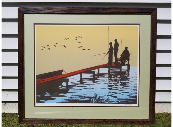 Framed Dean Hayes Fly Fishing Print