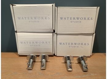 Four Waterworks Studio 'Flyte' Single Chrome Hooks - New In Box