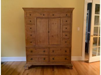 Ethan Allen Storage And Display Tall Cabinet