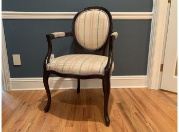 Quality Upholstered Wood Arm Chair