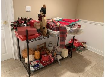 Large Lot Of Assorted Holiday Items