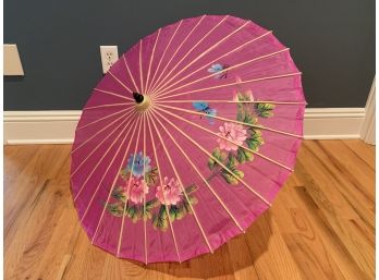 Hand Painted Pink Parasol