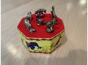 Reed & Barton Silver Plate Circus Birthday Candle Holders