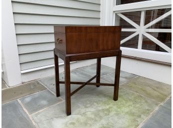 Ethan Allen Small Trunk On Attached Base