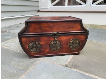 Asian Decorative Wood Hinged Box