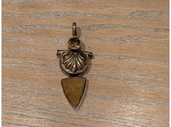 Sterling Pendant With Gold Wash Finish