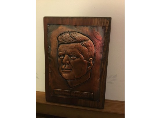 Kennedy Copper Plaque