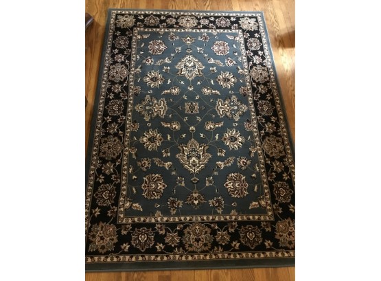 New Black And Blue Tones Rug